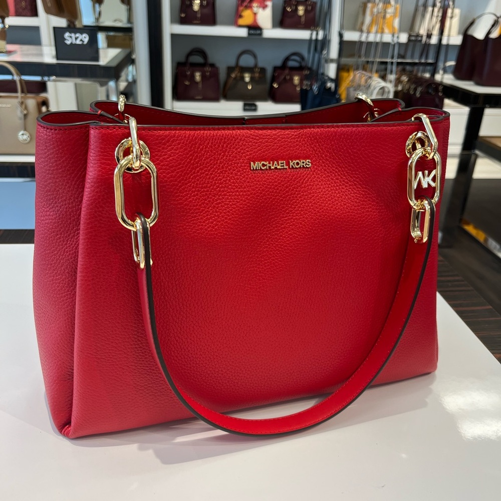 Michael Kors Red Shoulder Bag